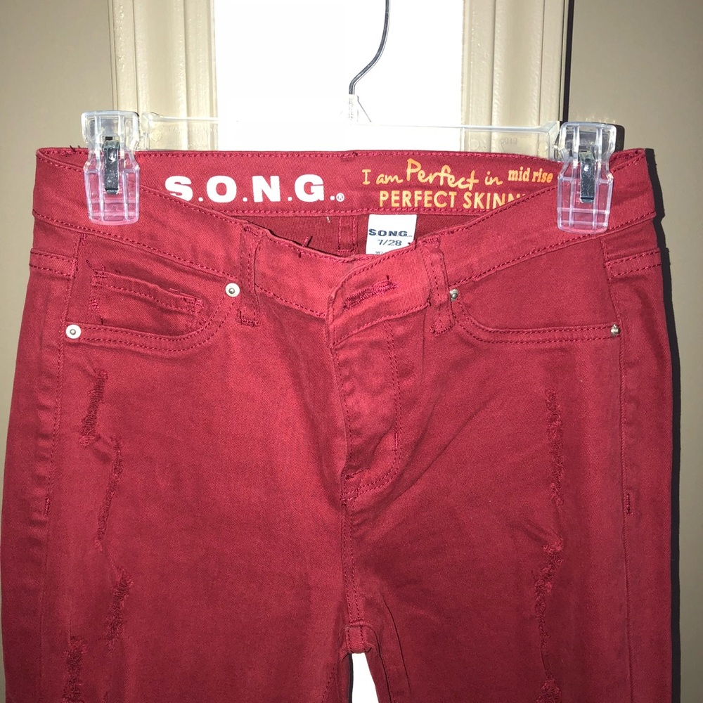 S.O.NG. mid rise skinny jeans